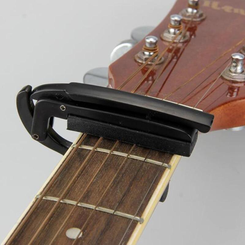 Akoestische elektrische tune snelwissel trigger gitaar capo sleutel klem voor gitaar ukelele accessoire tool, zilver