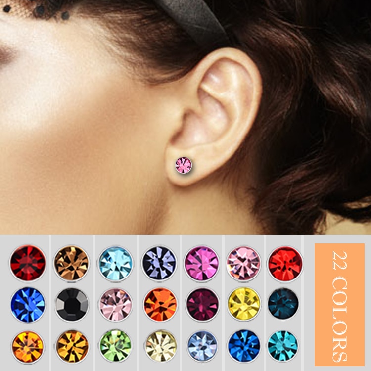 Joyme Sieraden Verzilverd Ronde Aaa Zirkoon Stud Oorbellen Voor Vrouwen Goedkope Sieraden Accessoires