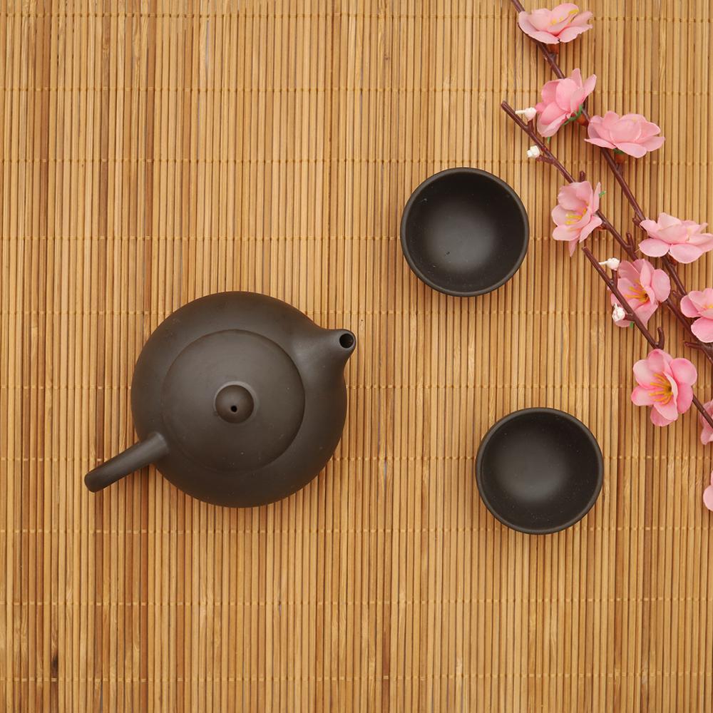 Tea Pot And Two Cup Clay Chinese Sand Set Custom 120ML