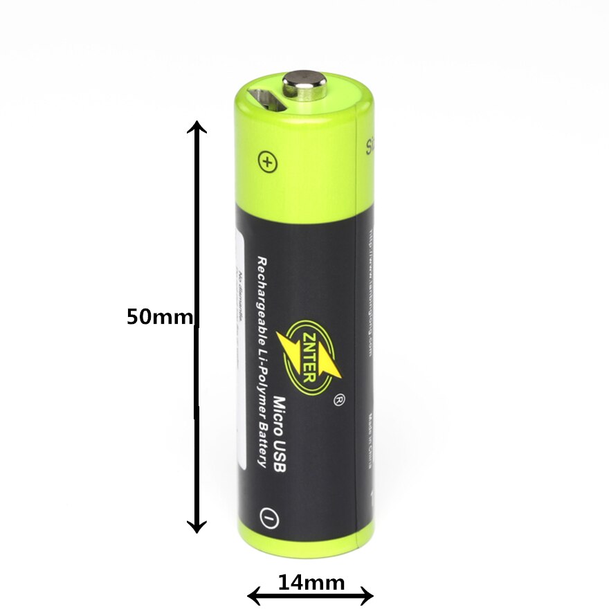 8 Stks/partij Znter Aa Oplaadbare Batterij 1.5V Aa 1700 Mah Usb Opladen Lithium Batterij Bateria Zonder Micro usb Kabel