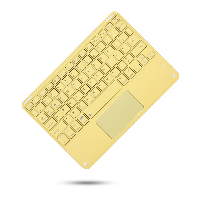 Funda for Xiaomi Pad 5 Pro 2021 Mipad 5 Mi Pad 5 Tablet Keyboard Spanish Russian Portuguese Hebrew Korean Keyboard Mouse Teclado: yellow keyboard