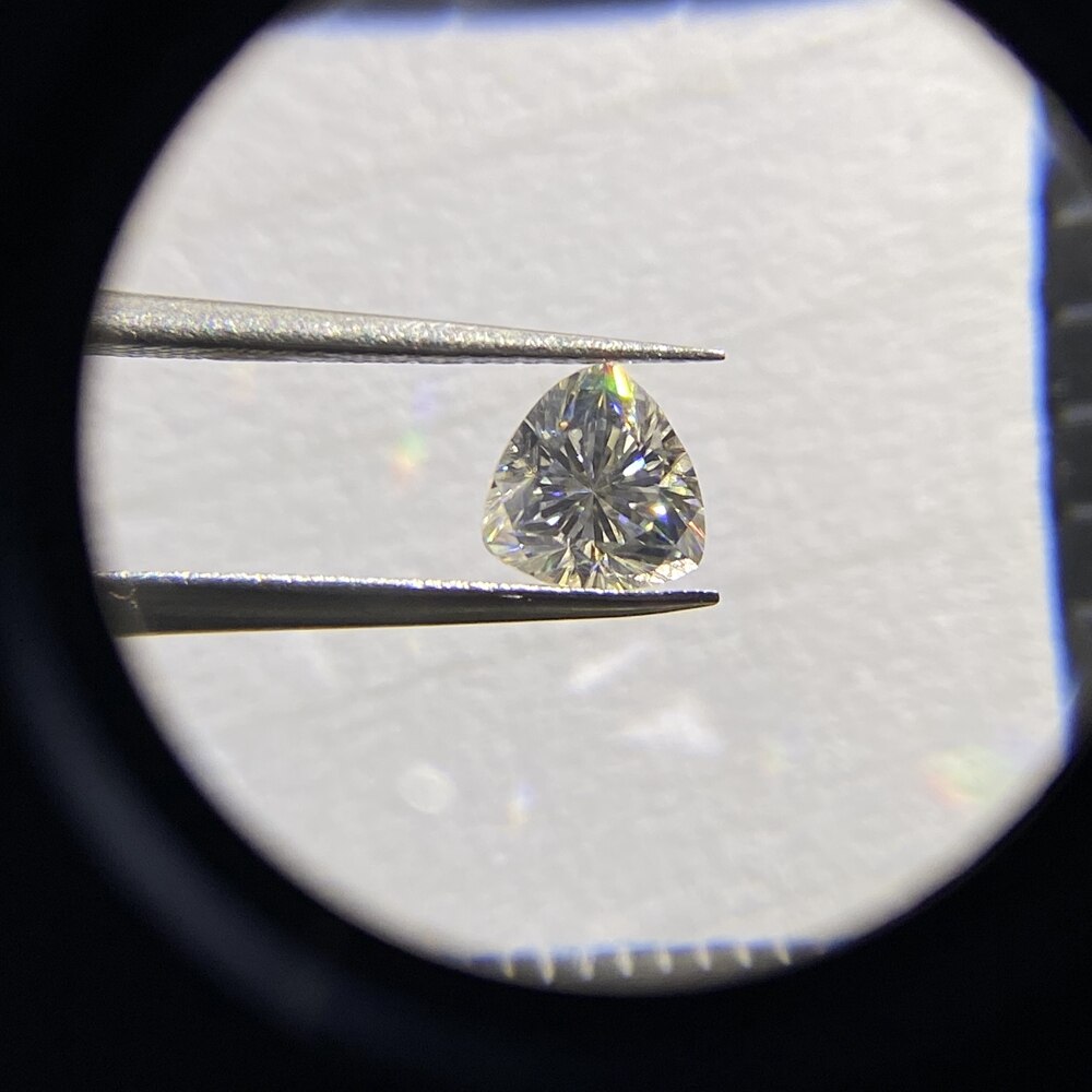 6*6mm DEF VVS GRA certificado suelto corte Trillion anillo brillo de diamante brillo blanco forma