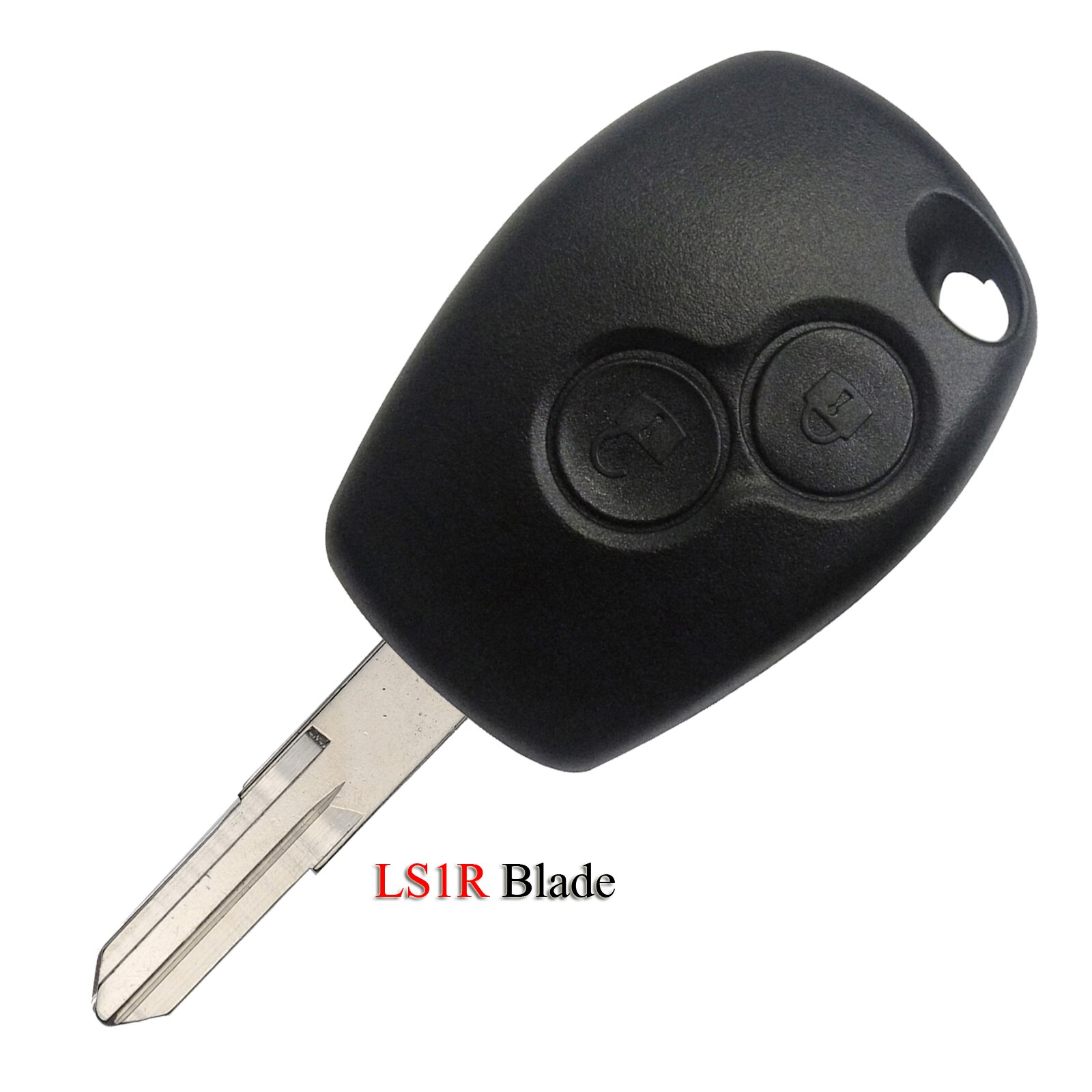 Kuterie coque de clé de voiture à distance pour Renault mégane Modus Clio Kangoo Logan Sandero Duster 2 boutons avec lame de clé non coupée: LS1R Blade