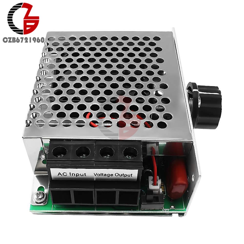 10000w krachtige scr elektronische spanningsregelaars,  ac 110v-220v motortoerentalregelaars, dimmende thermoregulatiemodules met ventilator