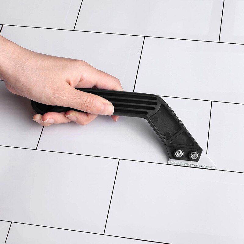 Lechada en ángulo de 3 piezas, sierra manual, herramienta de eliminación de lechada con hojas de superficie de diamante para limpieza de lechada de azulejos, CNIM