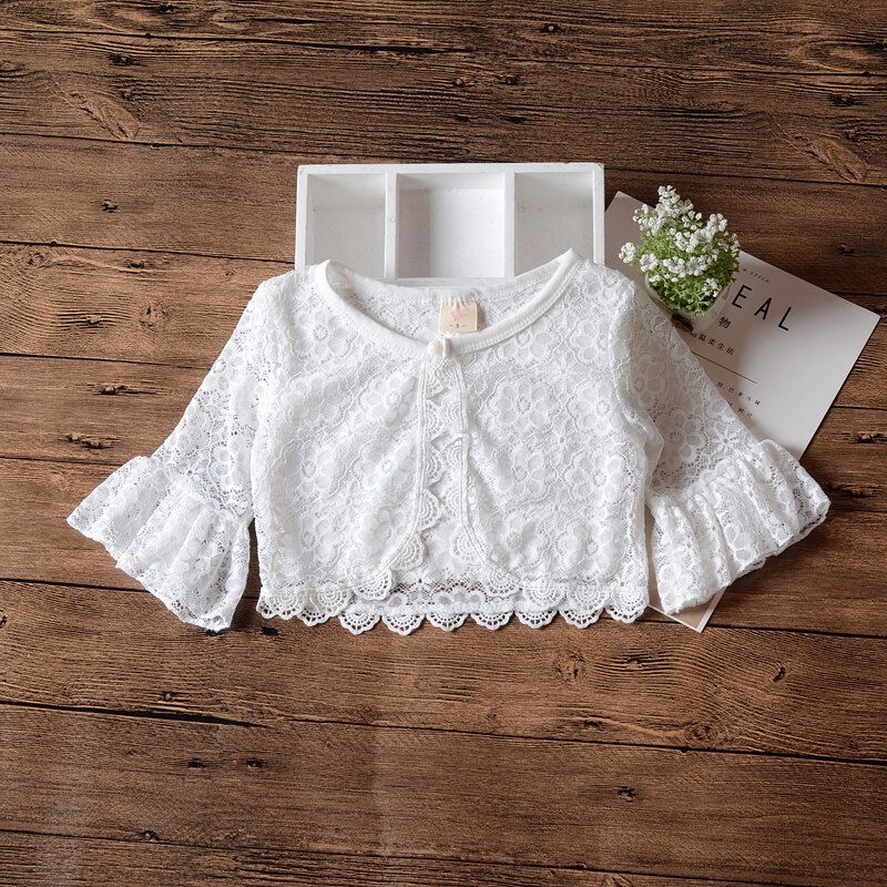 Baby Girls Cardigans Sweater Jacket White Baby Girl Coat For 12 24 Month Outcoat Shawl 2022 Toddler Clothes RKC195101: white / 9M