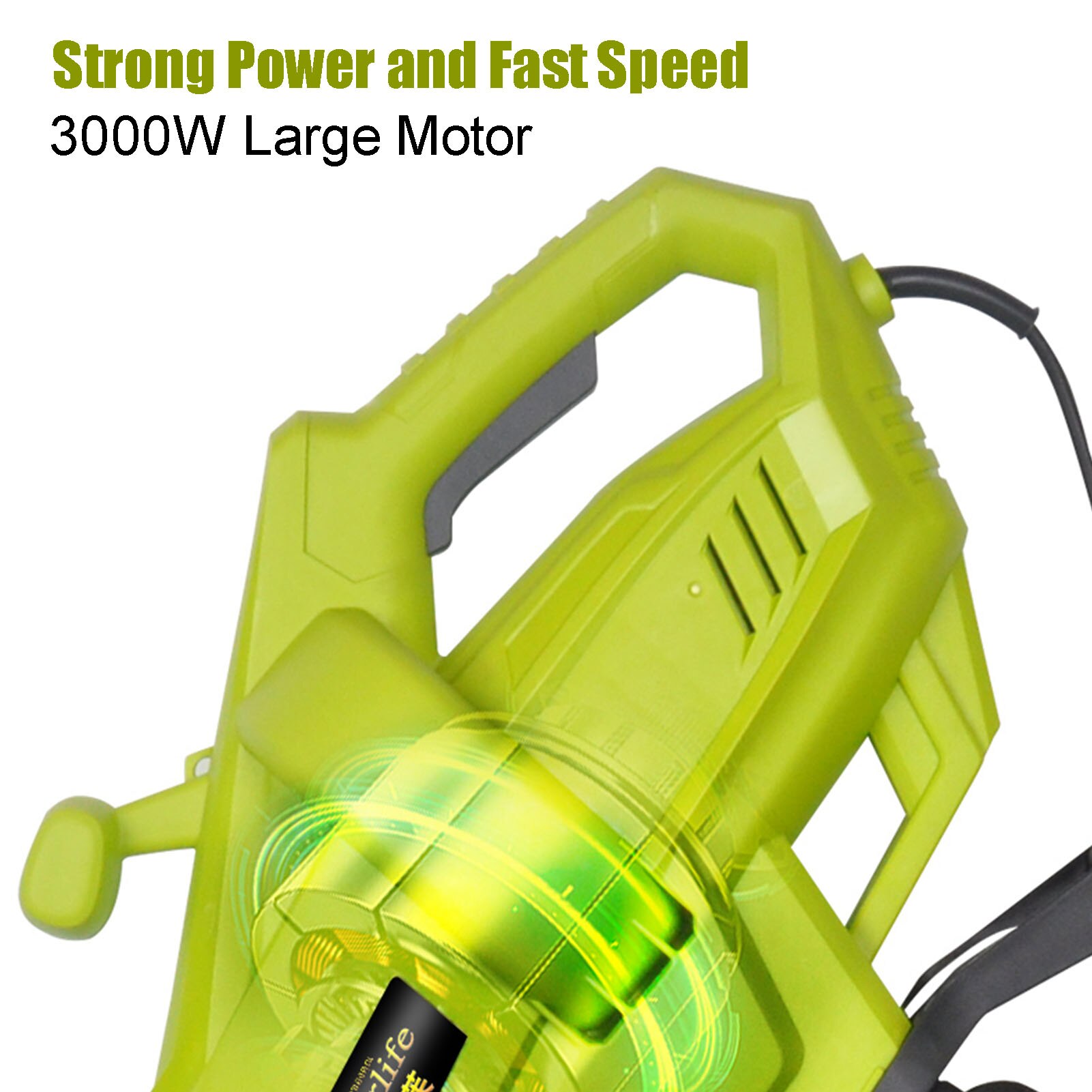 3-In-1 Garden Leaf Blower 3000W Portable Garden Leaf Crusher Electric Leaf Suction Machine Blowing Suction Dual-purpose Blower