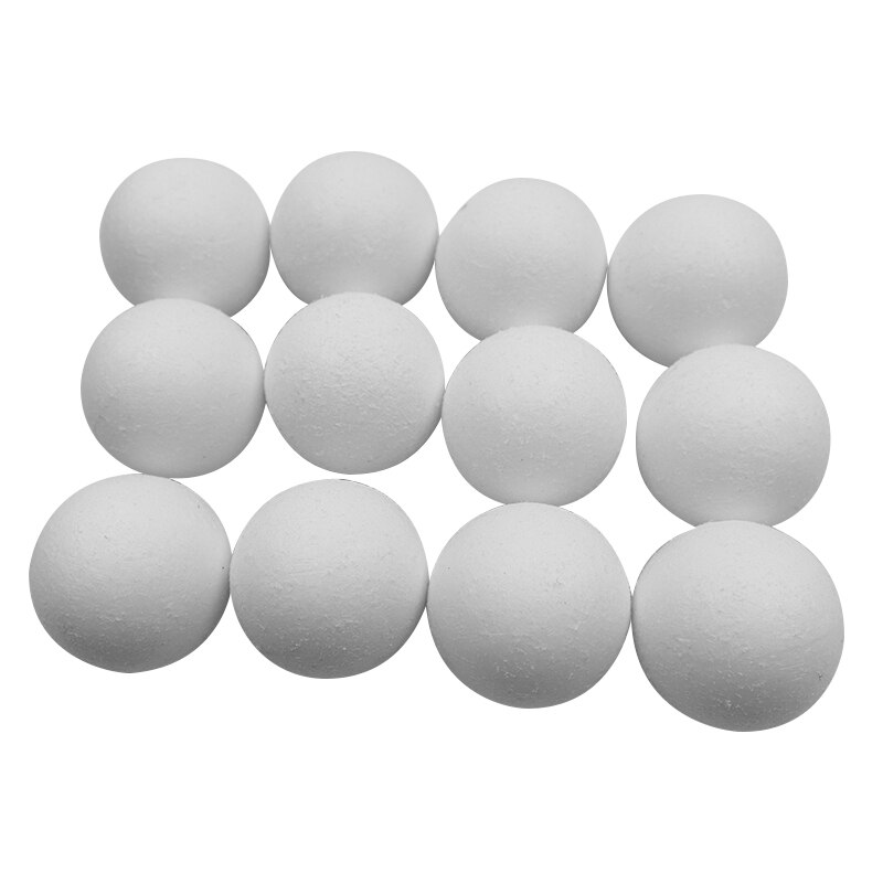 12 Stuks 36 Mm 1.42 "Purewhite Opgeruwd Oppervlak Tafelvoetbal Tafel Voetbal Tafel Bal Effen Plastic Voetbal Ballen Kicker fussball