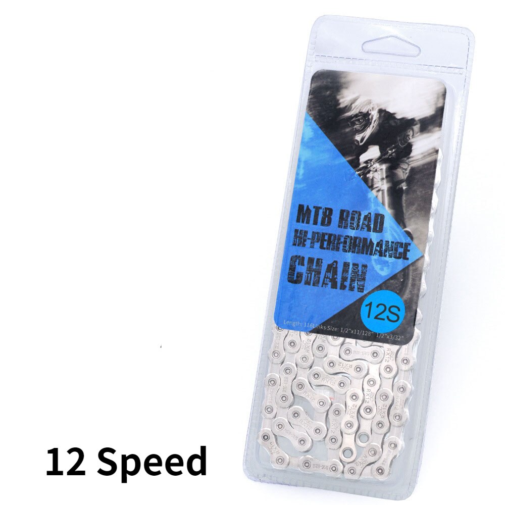 Everdawn Fietsketting 6/7/8 9 10 11 12 Speed Plating High End Staal Anti-Roest Bike Chain voor Mountain Road Bike116L: 12 Speed