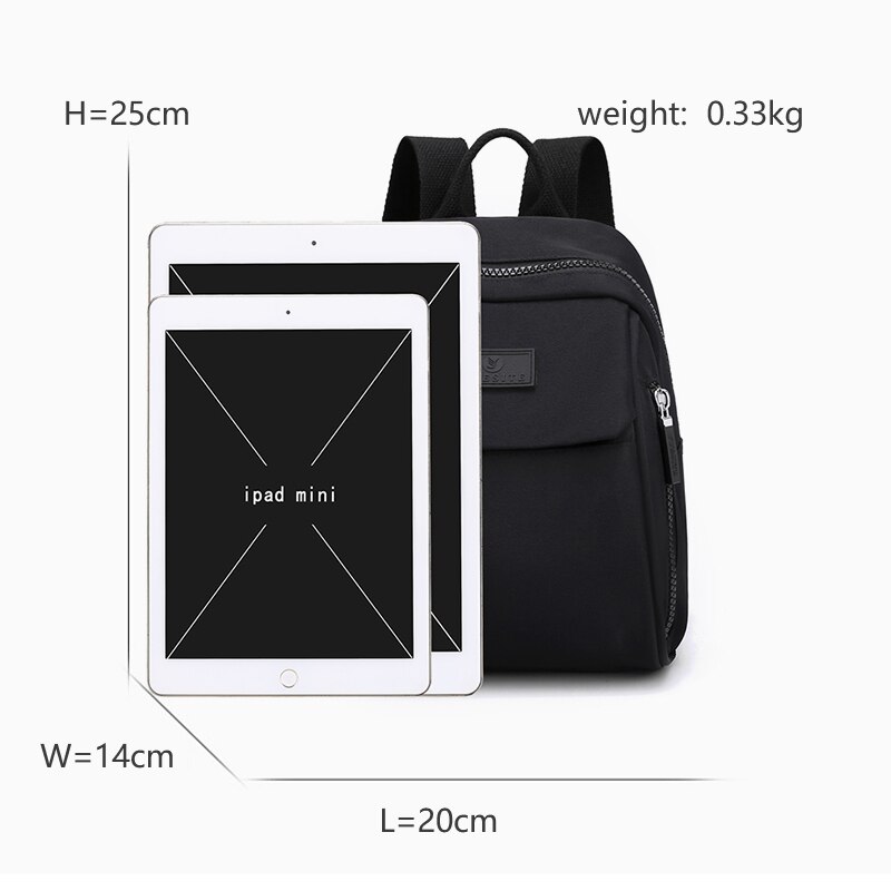 Mochila pequeña de nailon para mujer, morral pequeño de compras, resistente al agua, a la , bonita, 2022