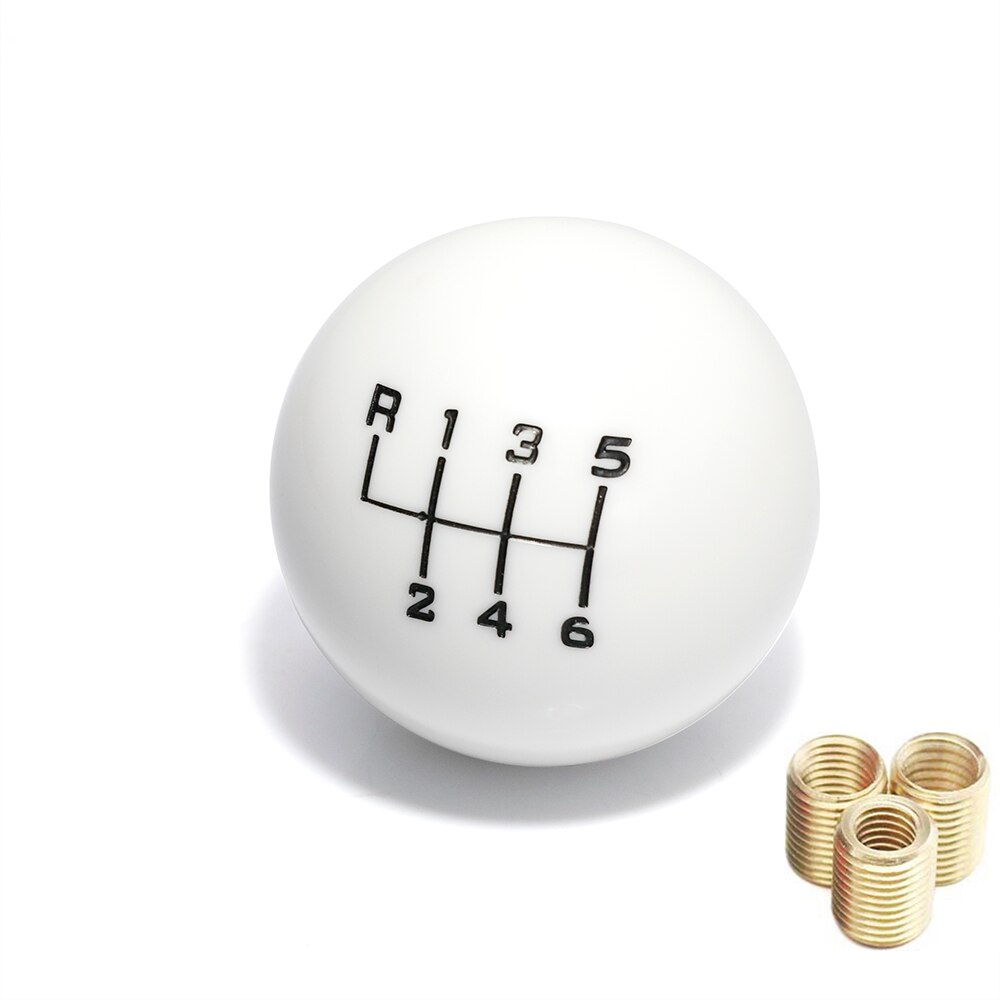 Universal 6 Speed ball shape Acrylic Gear Shift Knob Shifter Lever Head