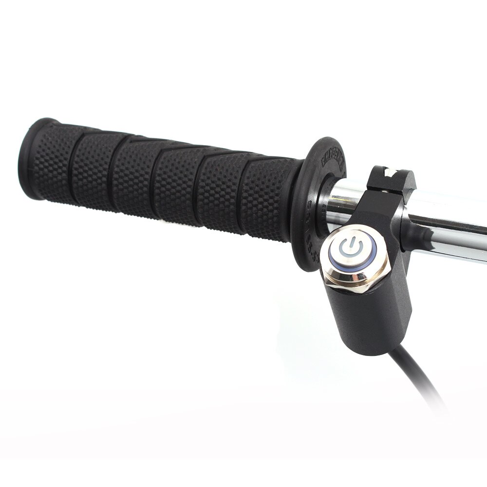 Interruptor de encendido y apagado Universal para manillar de motocicleta, botón de encendido y apagado para Moto, ATV, DC12V/10A, color negro