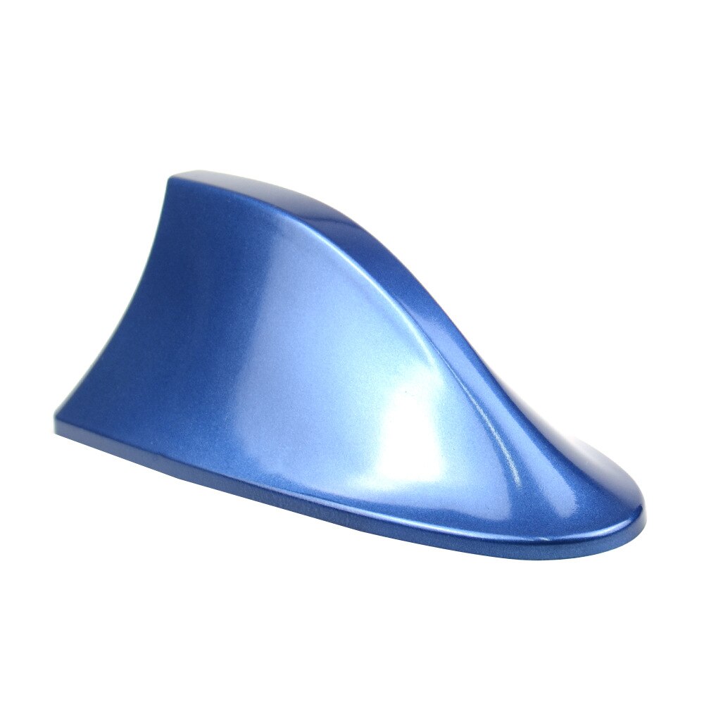 Antena de techo de aleta de tiburón para coche, accesorio de decoración de señal de Radio FM/AM, embellecedor Universal,: Azul