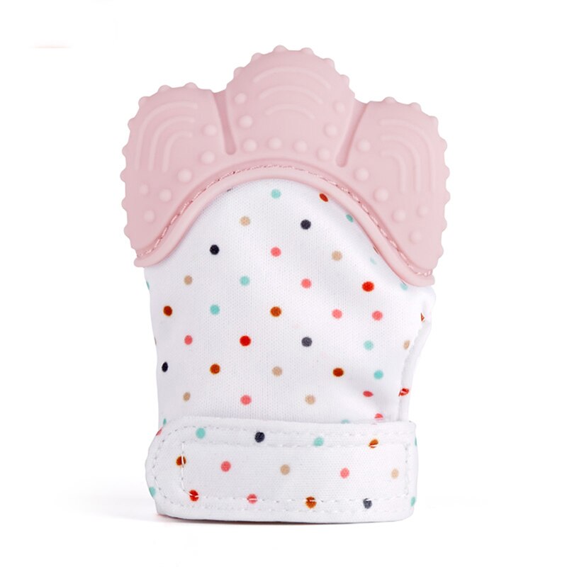 Newborns Safe Silicone Baby Gloves Baby Stuff Mitt Teething Candy Wrapper Sound Teether Mittens For Children Gloves