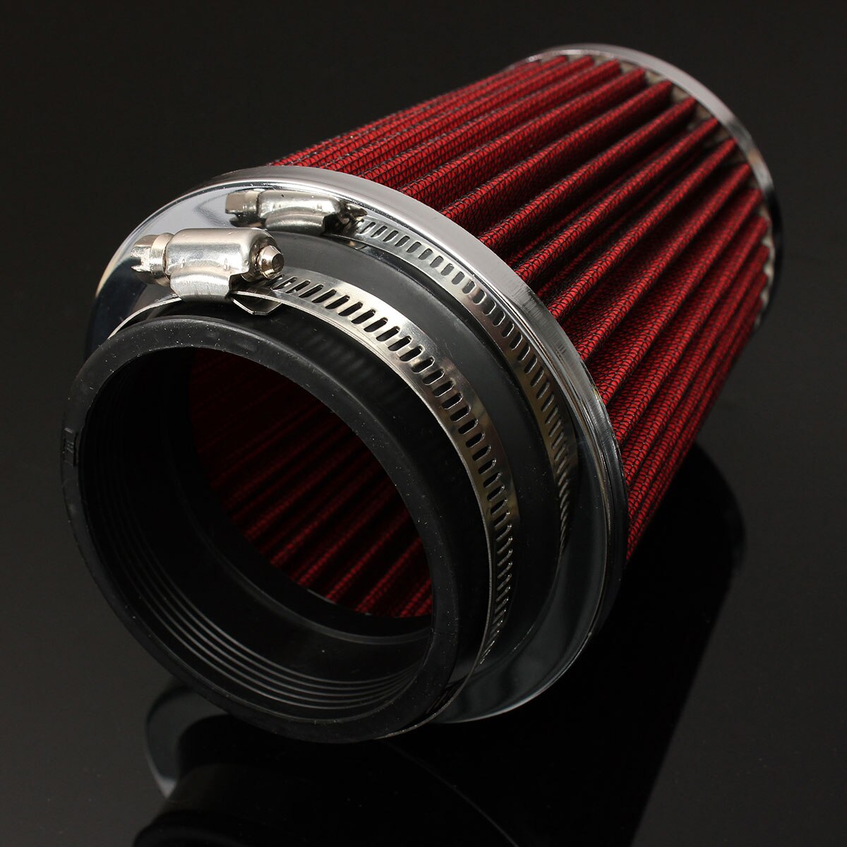 76mm Universal Auto Car Cold Air Intake System 3inch Aluminium Tube Intake Pipe Kit Turbo Direct Cold Air Filter System