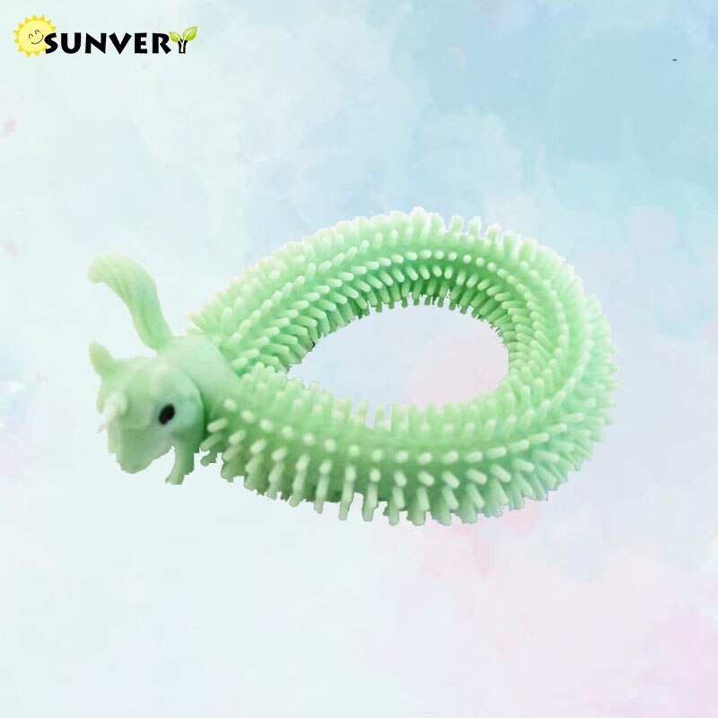 Unicorn Stretchy String Fidget Toys, Therapy Sensory Toys Anxiety Squeeze Monkey Noodles for Kids and Adults with ADD ADHD: B Green