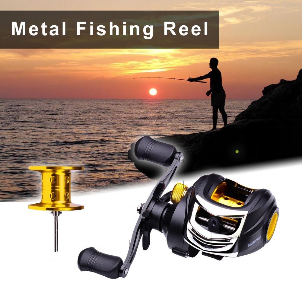Fishing Reel Baitcasting Reel Compact 7.2:1 Gear Ratio Metal Magnetic Brake System for Outdoor 8KG Max Drag Reinforced Reel