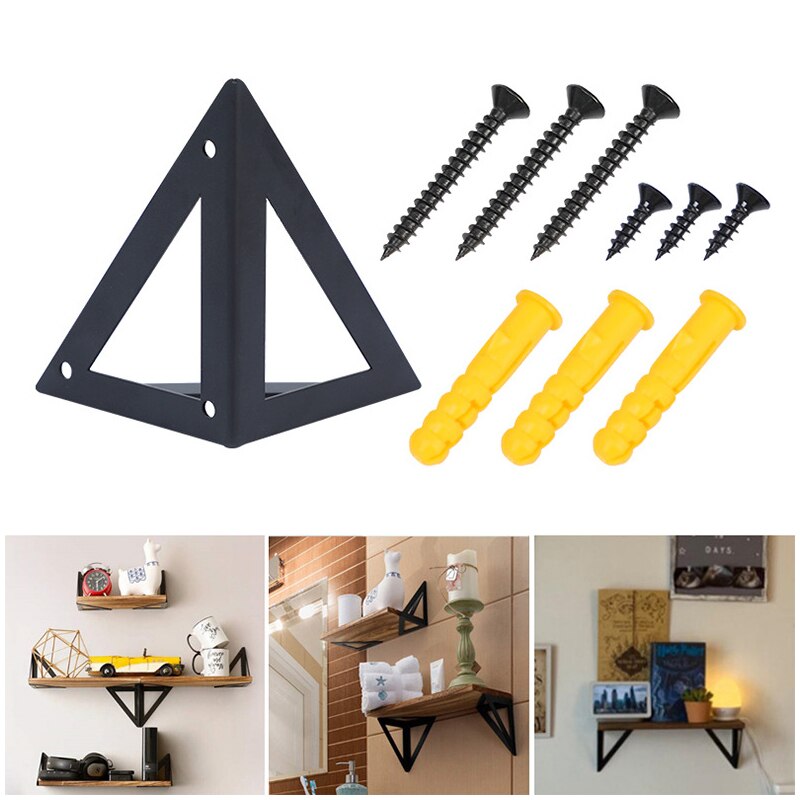 2 Stks/set Muur Gemonteerde Duurzaam Lager Houten Plank Driehoek Beugel Thuis Slaapkamer Diy Meubels Tafel Hardware