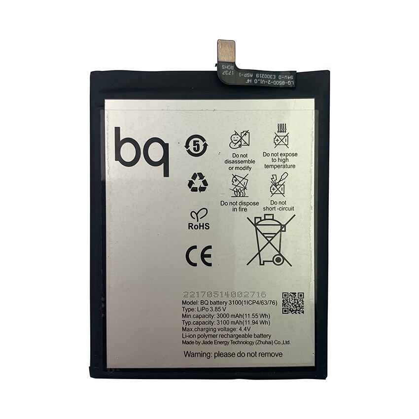 Batería de teléfono 100% Original de , 3100mAh, para BQ Aquaris X Pro, baterías de repuesto
