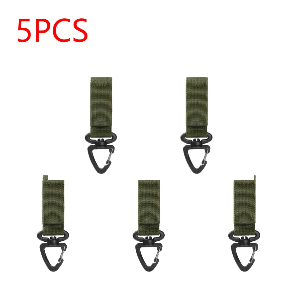 Mosquetones militares de nailon para colgar, hebilla táctica para cinturón, llavero, ganchos colgantes para acampar, herramienta para acampar, 1-10 piezas