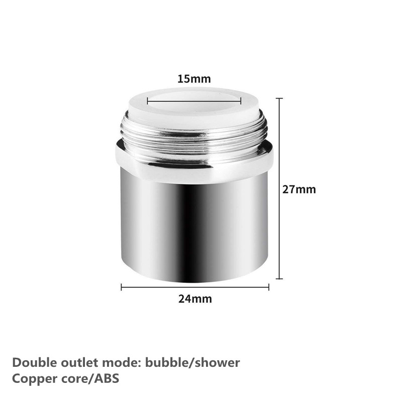 Kitchen Sink Aerator ABS/Copper Big Angle Swivel Faucet 2 Function Faucet Accessories Tip Filter Foamer Aerators: male thread