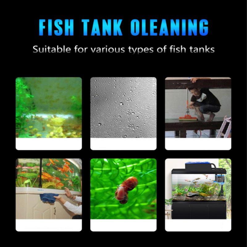 Aquarium Fish Tank Magnetic Clean Brush Glass Floating Algae Scraper Curve Glass Cleaner Scrubber Tool Window Cleaning Magnet