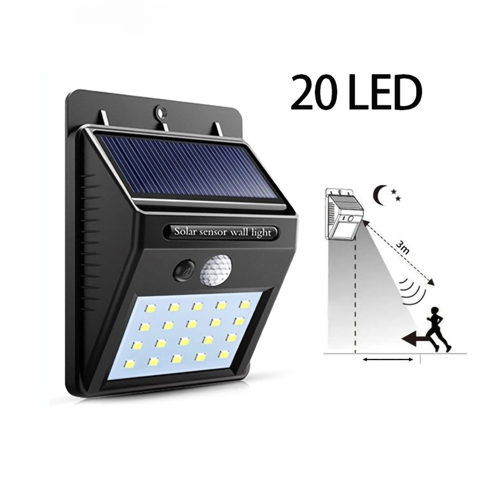 zonnelamp buitendecoratie licht IP65 waterdicht zonlicht aangedreven spotlight met bewegingssensor zonne-LED-licht buiten