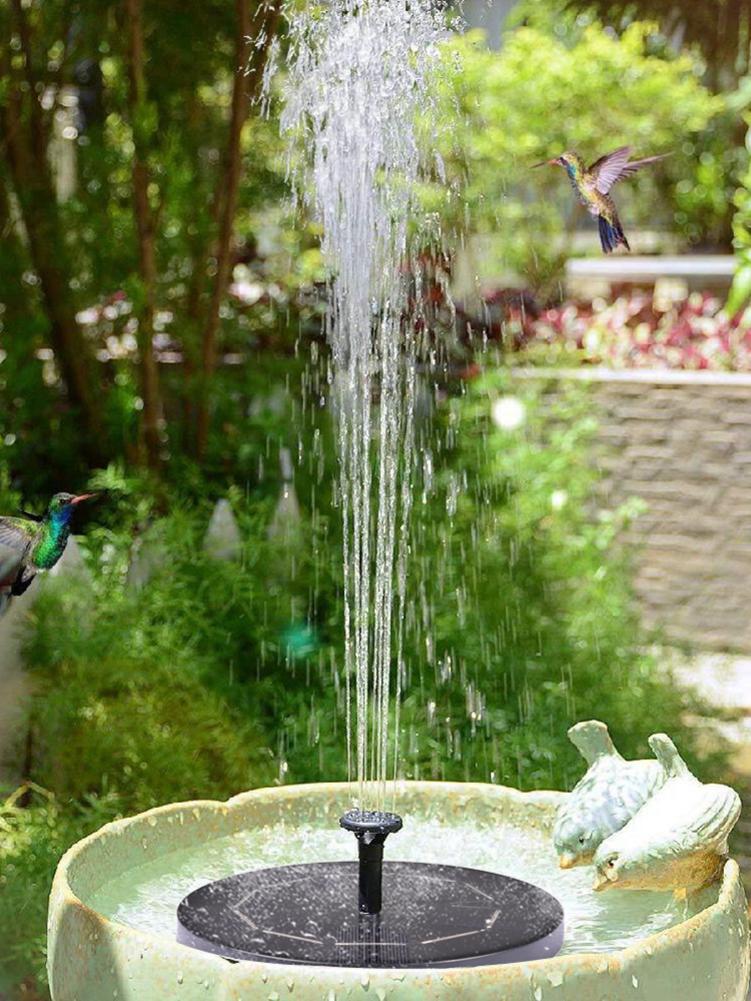 Solar Fountain Pump Floating Solar Panel Water Pump Fountain Kit with Rechargeable Battery for Outdoor Garden Pond Swimming Pool
