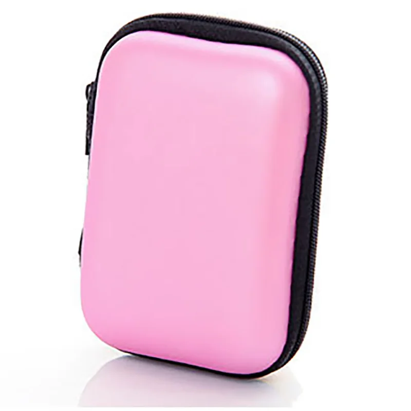 Retângulo saco de armazenamento do telefone móvel cabo dados carregador pontas dos dedos pacote saco portátil zip lock organizador caso caixa armazenamento: Azul