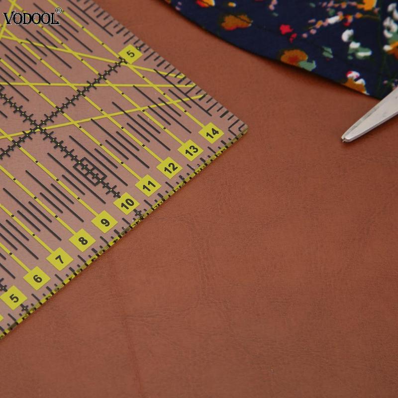 DIY Square Patchwork Rulers Acrylic Drawing Ruler 15*15cm Sewing Measuring Patchwork Yardstick Rulers School Office Supplies