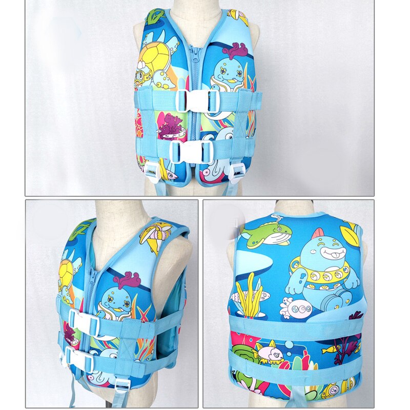 Bambini Giubbotto Salvataggio Galleggiante Delle Ragazze del Ragazzo Costume Da Bagno Crema Solare Alimentazione Flottante Nuoto Giacca Per Il Drifting Barca In Neoprene