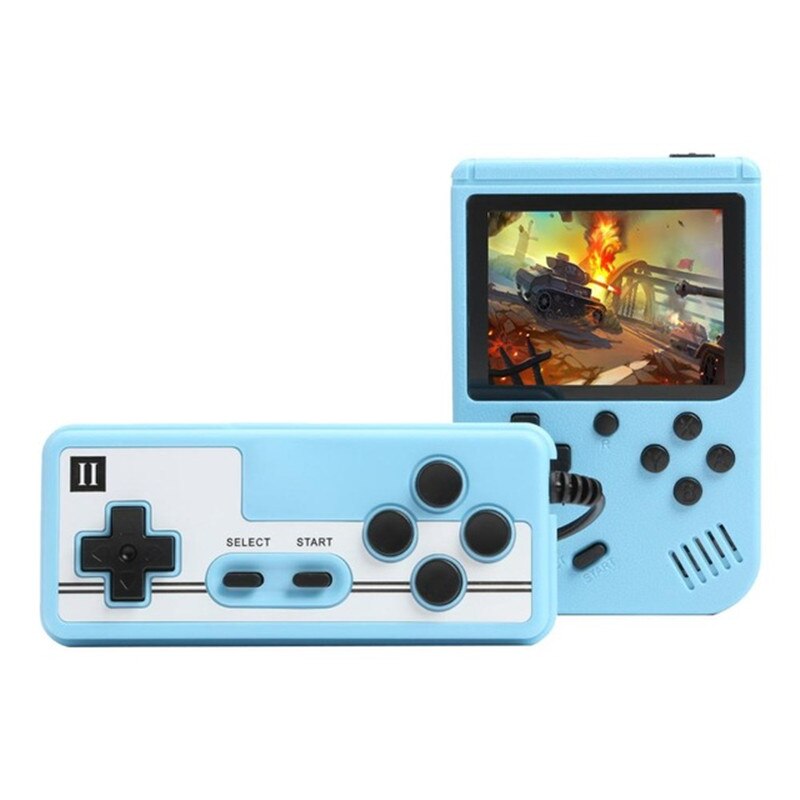 Console per videogiochi portatile retrò lettore di giochi portatile da 3.0 pollici incorporato 500 giochi classici Mini Gamepad tascabile per regalo per bambini: 500 Blue gamepad