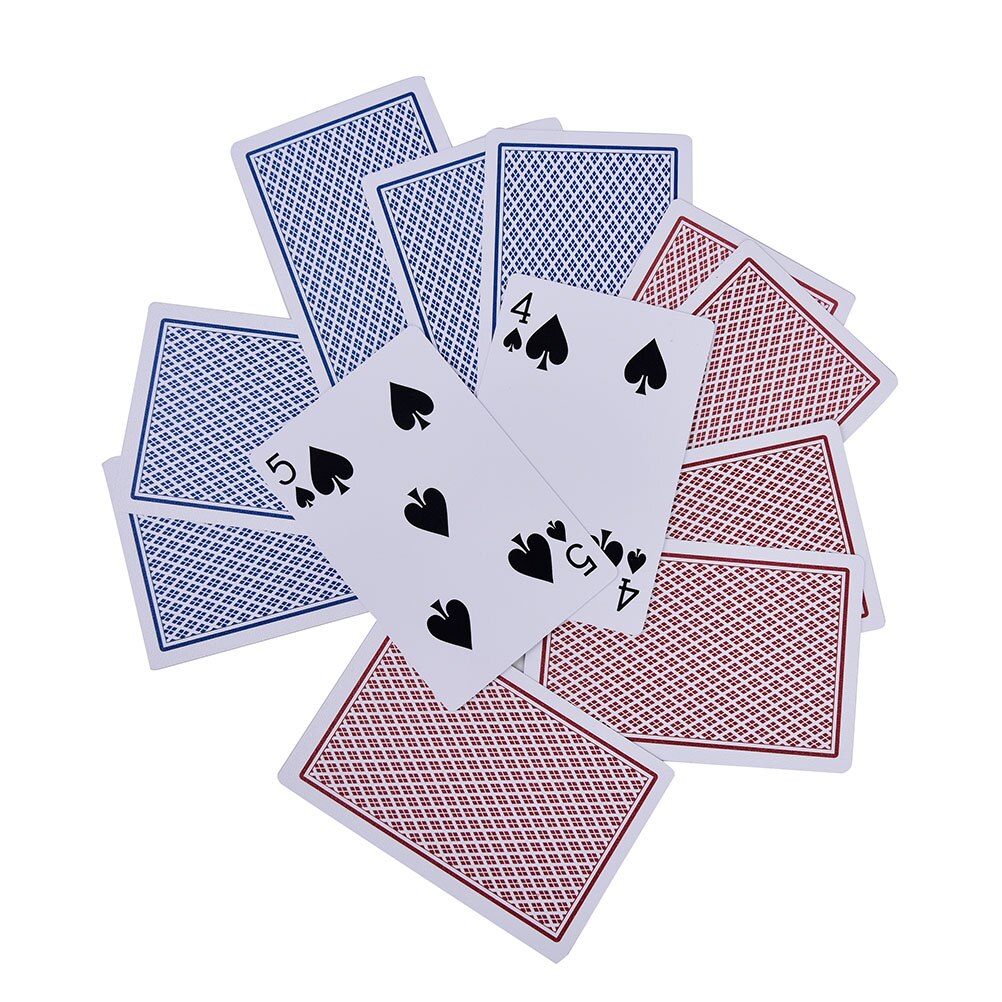 1 Sets Red Blue PVC Waterproof plastic playing poker cards Entertainment 63X88mm