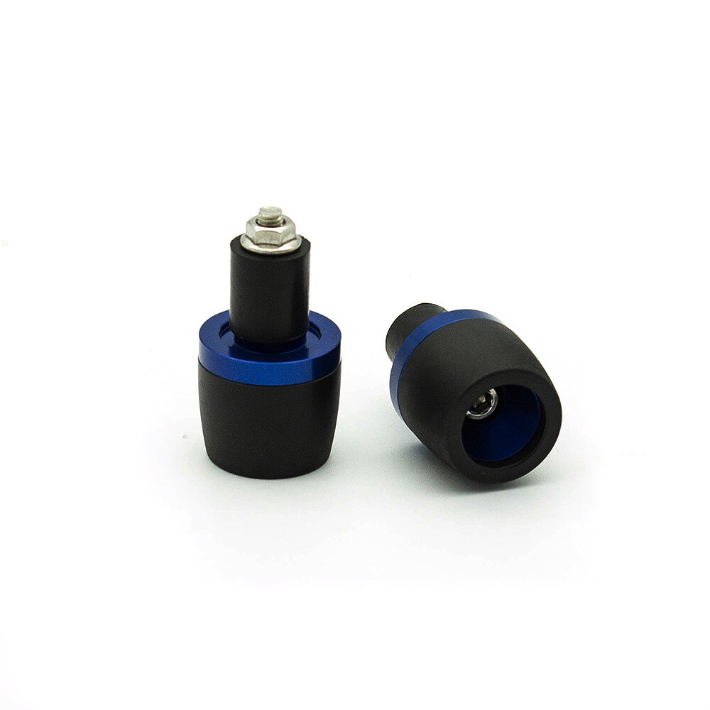For Yamaha Suzuki Kawasaki Honda Ducati 7/8&quot; 22mm Motorcycle Handlebar Counterweight Plug Slider Handle Bar Ends Grips: Blue