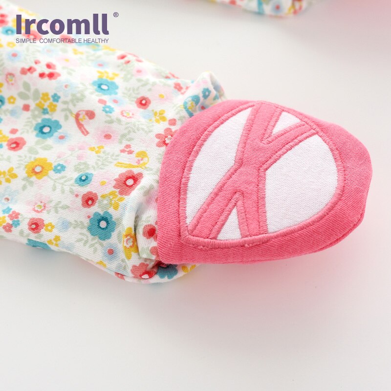 Ircomll Baby Peuter Pasgeboren Baby Jongen Meisje Jumpsuit Unisex Kids Katoen Baseball Bloemen Baby Footies Outfit Kleding Set