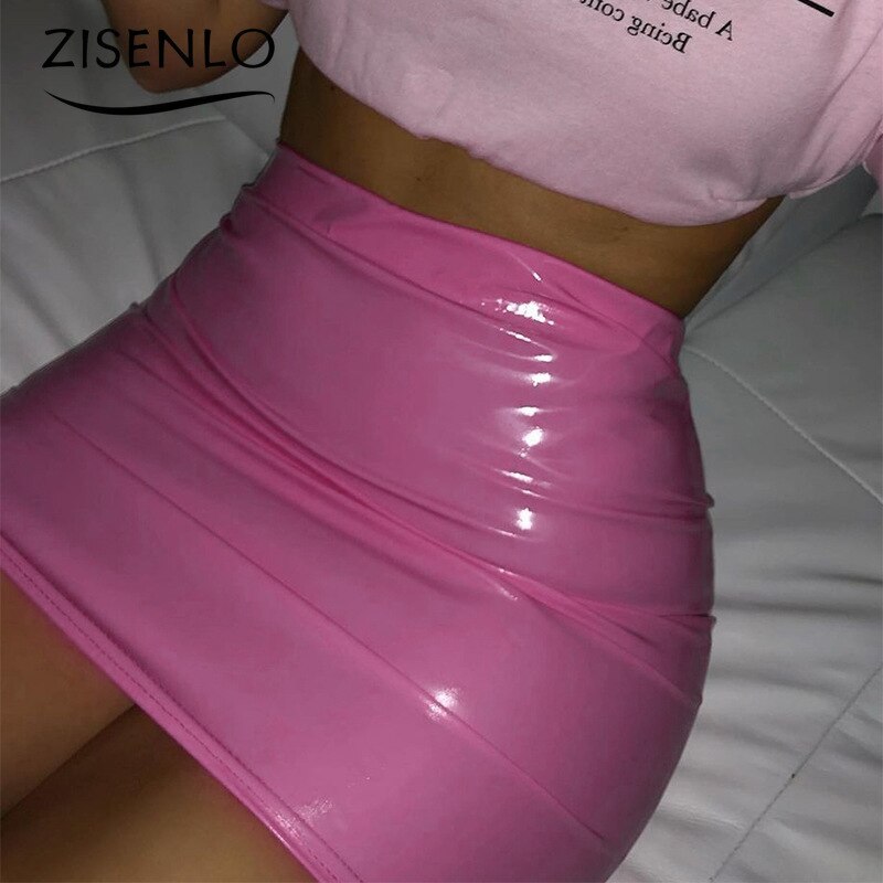 2022 Lederen Rok Vrouwen Jurk Lente En Herfst Sexy Hip Lifting Slanke One-Step Rok Y2k Rok Gothic hippie Rokken Юбка
