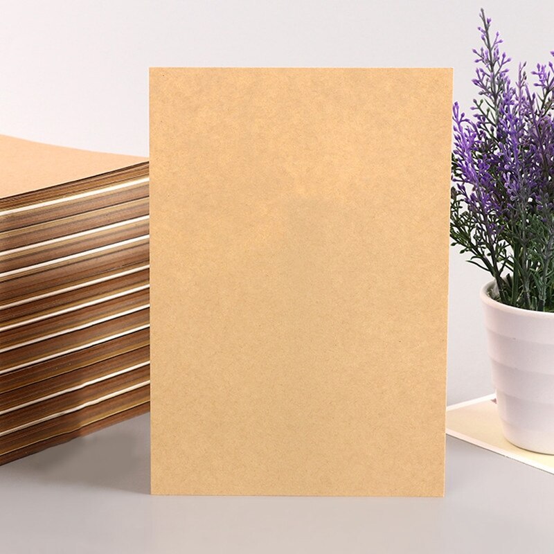 A4 Brown Kraft Paper DIY Handmade Card Making Paper Thick Cardboard: 80G