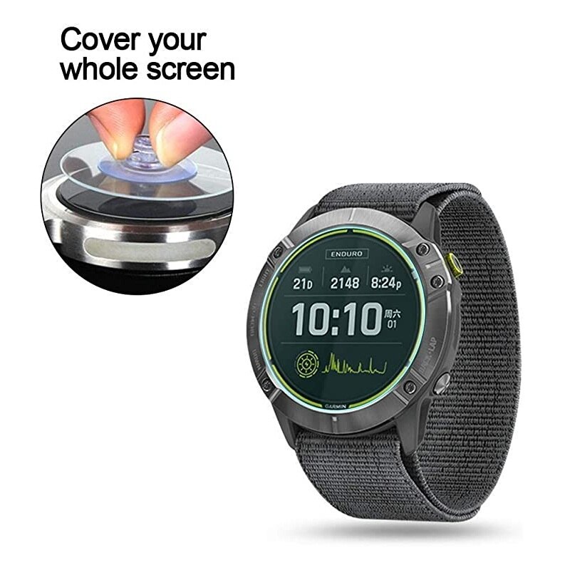 2 Stuks Smart Watch Gehard Glas Screen Protector Voor Garmin Enduro Horloge Film