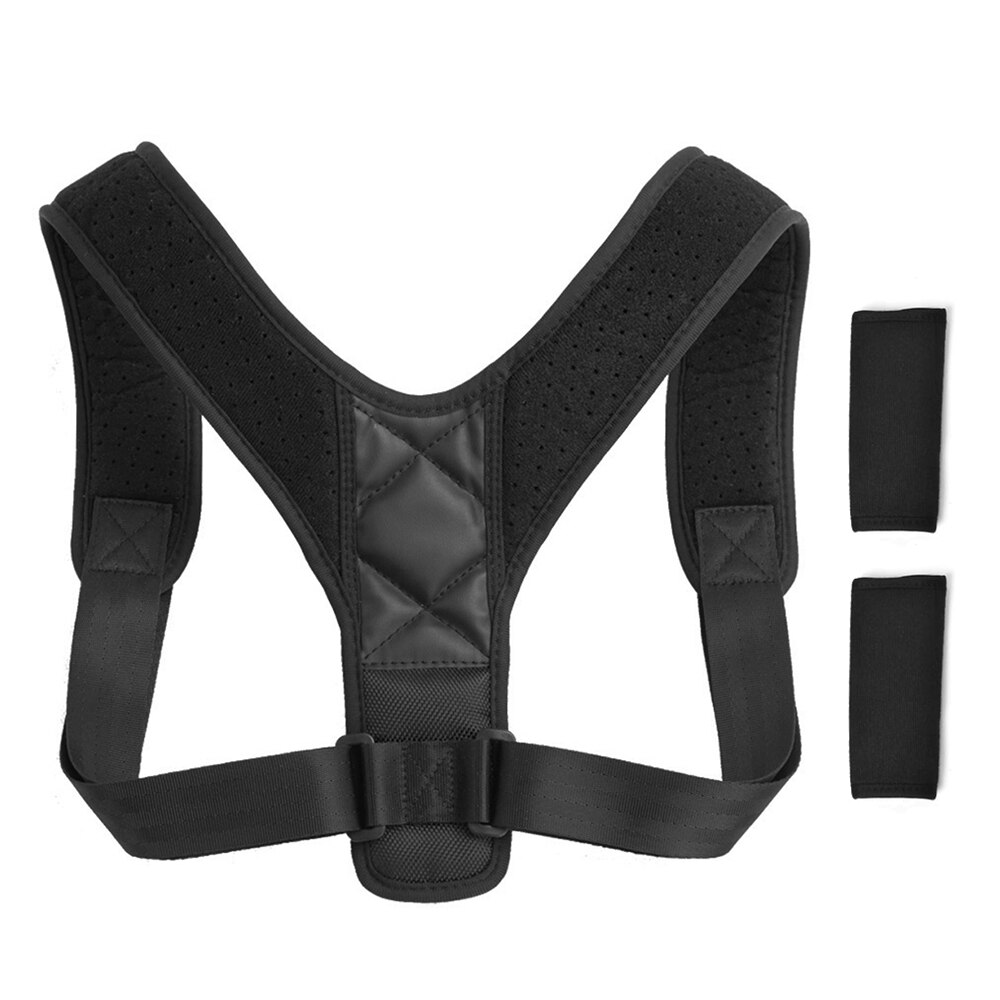 Anti-Humpback Shoulder Correction Strap Posture Corrector Shoulder Pads unisex Adjustable Back Trainer Shoulder Strap Back Brace: L
