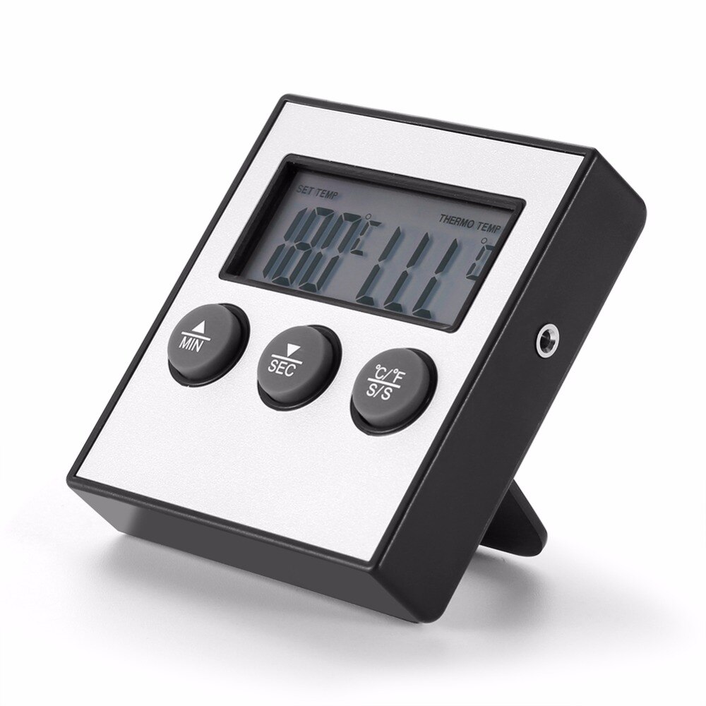 LCD Digital Oven Meat Thermometer Kitchen BBQ Thermometer With Probe Kitchen Cooking Baking BBQ Meat Household Thermometer