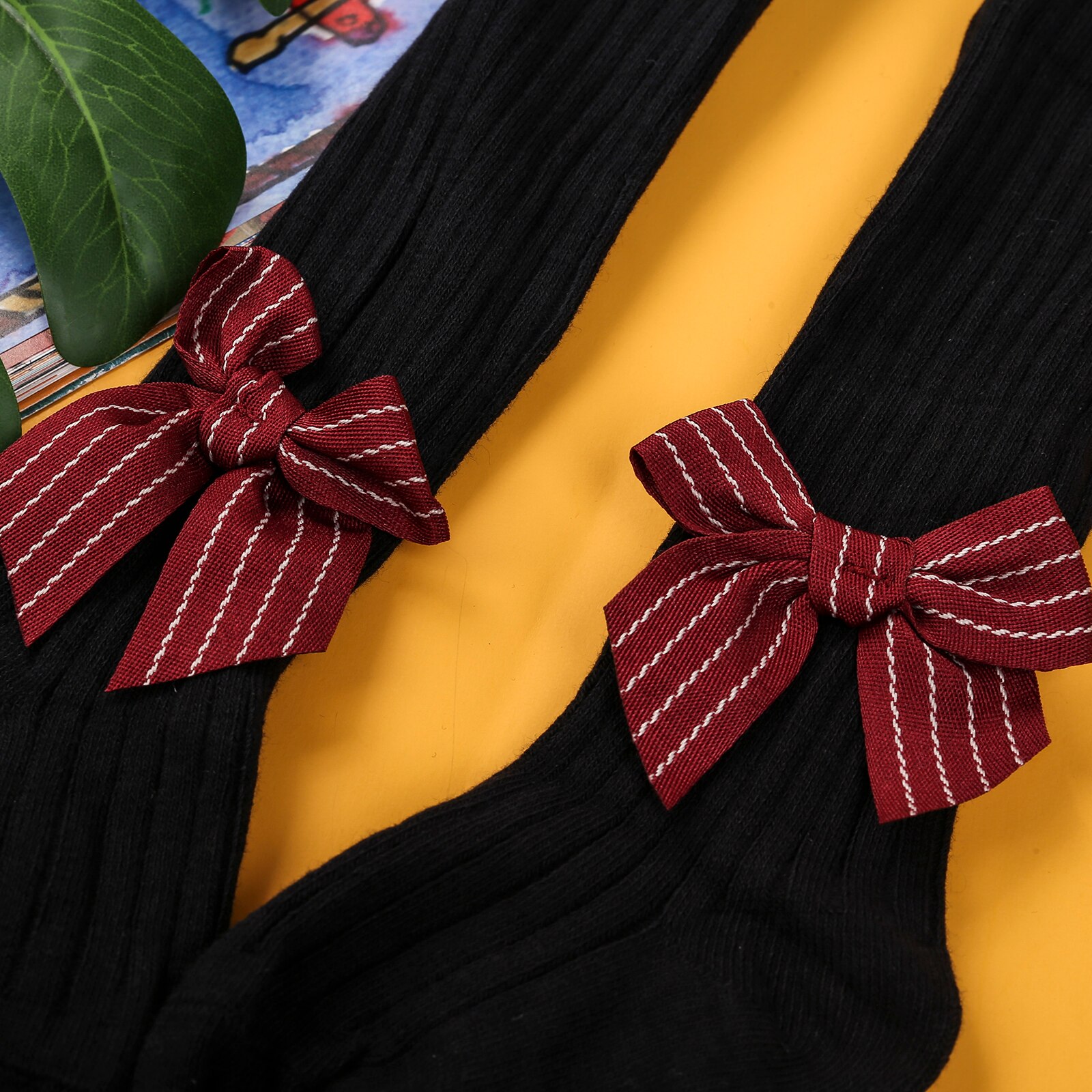 0-24m crianças bebê meninas collants 6 cores moda bowknot meia-calça à moda para crianças meninas
