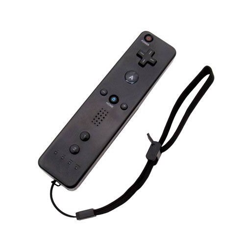 Mando a distancia inalámbrico Bluetooth con Sensor de movimiento negro para juego de consola Nintendo Wii