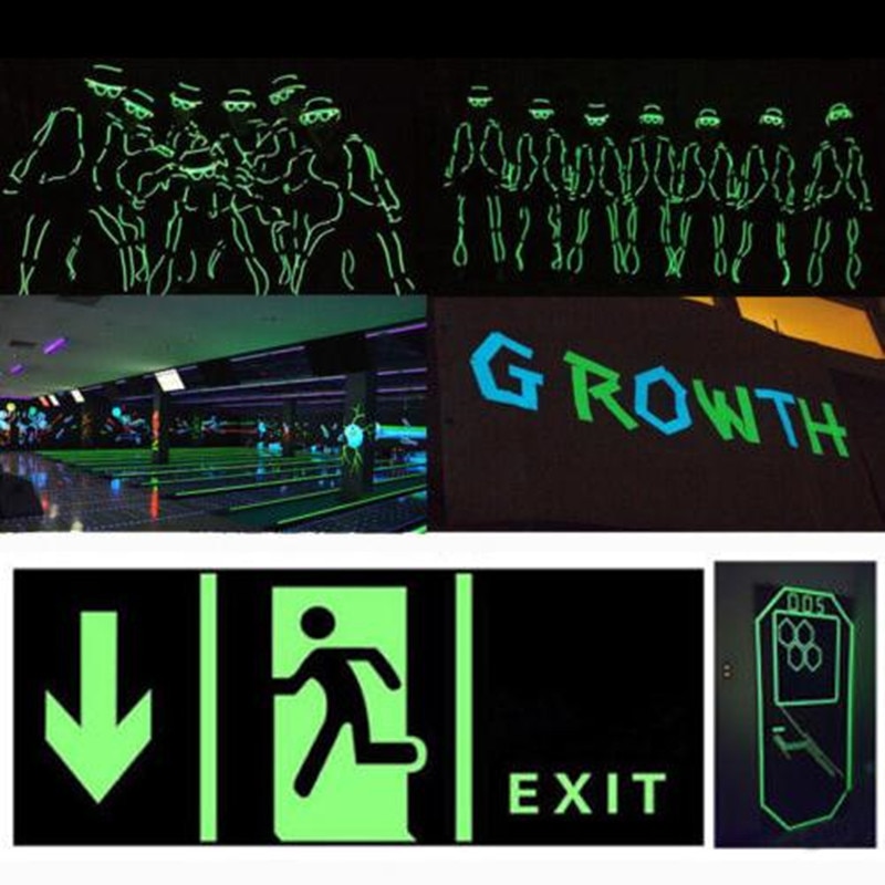 Luminous Tape 12MM 3M Self-adhesive Tape Night Vision Glow In Dark Safety Warning Security Stage Home Decoration Tapes