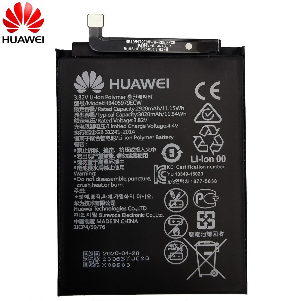 Neue 3020mAh HB405979ECW Batterie Für Huawei Nova Ehre 6A 7A 7S 8A DUA-L22 DUA-LX2 Nova Smart DIG-L01 DIG-L21 DIG-L21HN + Werkzeuge