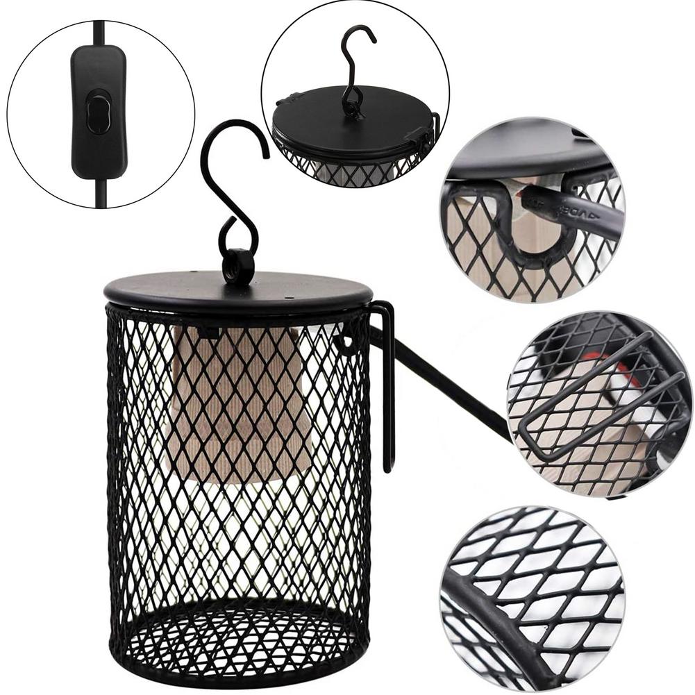 Warmte Schijnwerper Keramische Verwarming Reptiel Warmtelamp Reptiel Ver Infrarood Lamp Lampen Amfibieën Hagedissen Temperatuur Controller