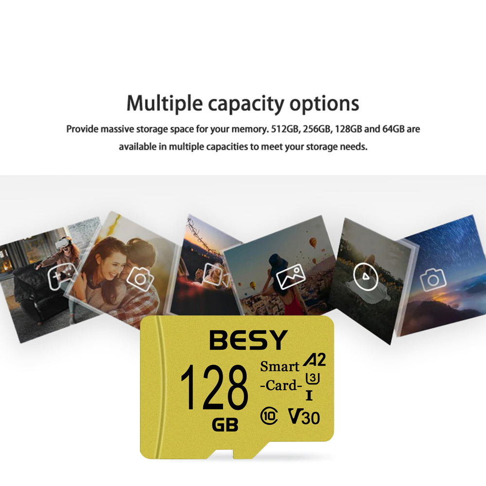 Micro-Speicherkarte 2 GB 4 GB 8 GB 16 GB SD-Karte High Speed 32 GB C10 TF-Flash-Karte für Telefonüberwachungskamera Minisd 64 GB 128 GB 256 GB