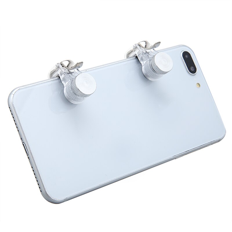 Pohiks 1 par de juego para teléfono móvil botón de disparo teléfono inteligente Metal gatillo de juego Shooter para i-phone P-UBG