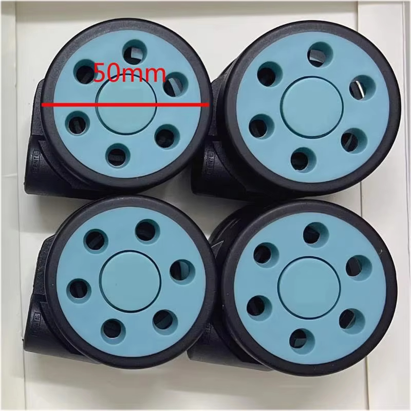 Bagagewielen voor rimowa reparatie, 50mm vervangende wielen, draagwielen, trolleykoffer, stille zwenkwielen, kofferaccessoires