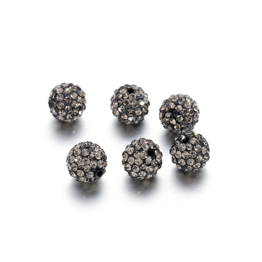 10Pcs 10Mm Disco Ball Ronde Kristallen Steentjes Losse Spacer Charm Kralen Voor Diy Sieraden Maken Accessoires
