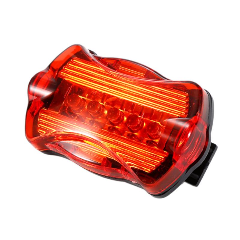 Fahrrad Licht Oval Rücklicht Bausatz Wasserdicht 5 LED Fahrrad Scheinwerfer Vorne Taschenlampe LED Rücklicht Hinten Licht: taillight